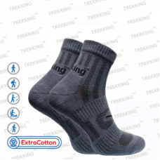 Носки треккинговые унисекс летние, модель "ShortLight" grey