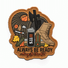 Нашивка 5.11 Tactical Always Be Thankful Patch (Orange)