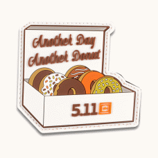 Нашивка 5.11 Tactical Another Donut Patch (White)