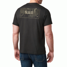 Футболка с рисунком 5.11 Tactical Legacy Topo (Black)