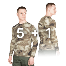 Комплект Лонгслів CoolTouch A-TACS AU 5+1 (8334), camotec