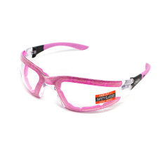 Очки защитные с уплотнителем Global Vision Ruthless Purple (clear) Anti-Fog, прозрачные в фиолетовой оправе