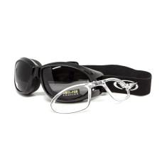 Очки защитные с уплотнителем Global Vision Eliminator RX (gray) Anti-Fog, серые с диоптрической вставкой
