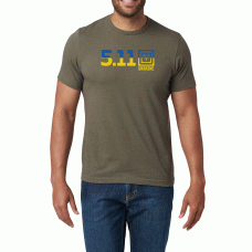 Футболка з малюнком 5.11 Tactical® Ukraine 5.11® Fill (лімітована серія) RANGER GREEN