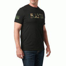 Футболка з малюнком 5.11 Tactical® Woodland Camo Fill Black