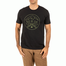 Футболка с рисунком 5.11 Tactical® Crossed Axe Mountain Black