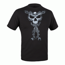 Футболка с рисунком Терновый Череп Combat Black