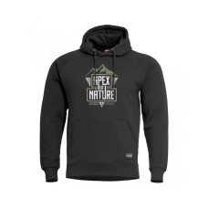 Pentagon Hood Sweater Apex Of Nature, Black