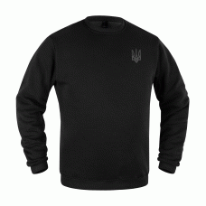 Світшот зимовий Тризуб Logo Combat Black