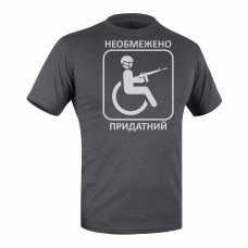 Футболка з малюнком Придатний Grey Melange