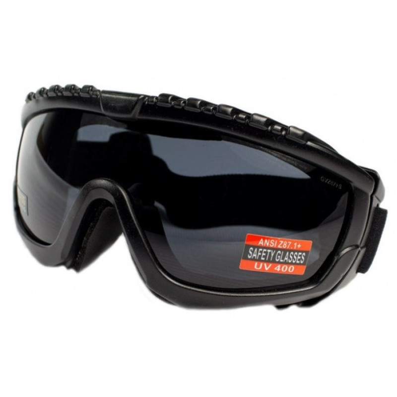 Очки защитные с уплотнителем Global Vision Ballistech-1+RX (gray) Anti-Fog, серые с диоптрической вставкой