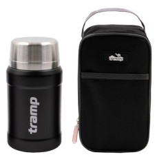 Термос TRAMP пищевой 0,8 л в чехле черный TRC-132-black