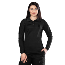 Поло Pani Paladin Long CoolPass Pique LT Черное 8882