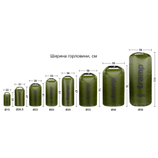 Гермомешок Tramp PVC Diamond Rip-Stop 100 л TRA-210 Оливковый