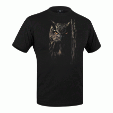 Футболка c рисунком Сова Combat Black