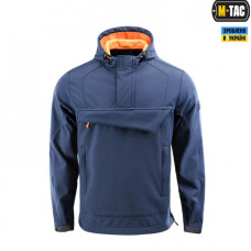 M-Tac анорак Soft Shell Fighter Dark Navy Blue/Orange