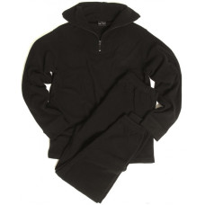 Флісова термобілизна з коміром (Black)