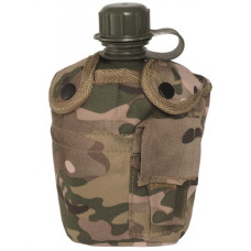 Фляга в чехле с подстаканником US, Multicam