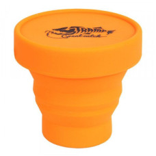 Стакан складной силиконовый с крышкой Tramp 180ml orange