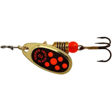Блесна Mepps Black Fury №2 4.5g Gold Fluorescent Red Dot