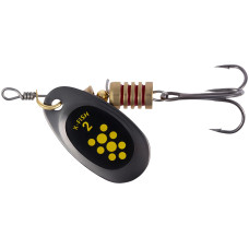 Блесна X-Fish Dark Side №2 4g Nikel black lime