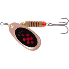 Блесна X-Fish Spike №4 9.5g Copper black orange