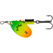 Блесна X-Fish Stark №2 4.5g Fire tiger