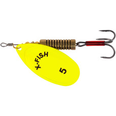 Блесна X-Fish Stark №5 14g Nikel UV lime