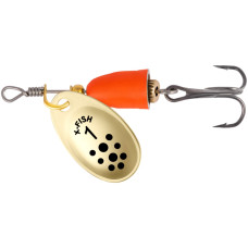 Блесна X-Fish Wolf №1 4g Gold fire red