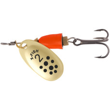 Блесна X-Fish Wolf №2 5g Gold fire red