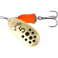 Блесна X-Fish Wolf №5 12,5g Gold fire red