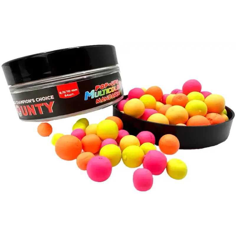 Бойлы Bounty Pop-Up Multicolor Multisize Mandarin 6/8/10mm