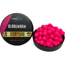 Бойлы Crazy Carp Premium Pop-Ups 8mm Bloodworm (80шт/уп)