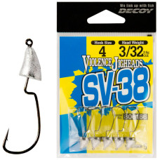 Джиг головка Decoy Violence Jighead SV-38 #3 3.5g (5 шт/уп)