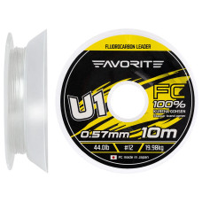 Флюорокарбон Favorite U1 FC 10m #12/0.57mm 44.0lb/19.98kg