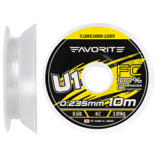 Флюорокарбон Favorite U1 FC 10m #2.0/0.235mm 8.6lb/3.89kg