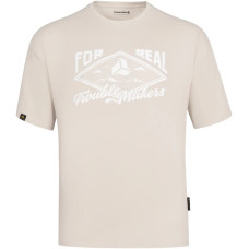 Футболка чоловiча Frontier Big white logo Taupe