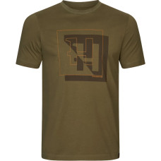Футболка Harkila H-logo S/S T-shirt XL Dark olive