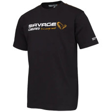 Футболка Savage Gear Signature Logo T-Shirt Black ink