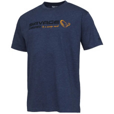 Футболка Savage Gear Signature Logo T-Shirt Blue melange