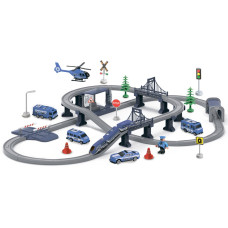 Игровой набор ZIPP Toys 'Городской экспресс' 104 детали. Синий