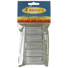 Кембрик силиконовый Stonfo 30-4 Box Clear Silicone Tube Small диам. 0.2-0.3-0.5-0.7-1.0mm