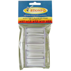 Кембрик силиконовый Stonfo 30-5 Box Clear Silicone Tube Big диам. 0.7-1.0-1.2-1.5-2.0mm