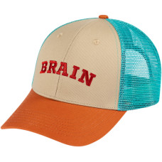Кепка Brain Red Logo Beige/coffee