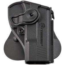 Кобура для Taurus PT24/7 PRO/PT800. Крепление на пояс. Материал - пластик. Цвет - черный