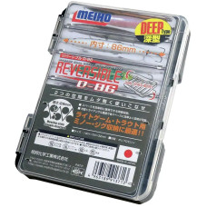 Коробка Meiho Reversible D-86 140x104x32mm ц:прозрачный