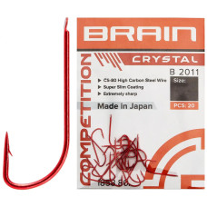 Крючок Brain Crystal B2011 #10 (20 шт/уп) ц:red