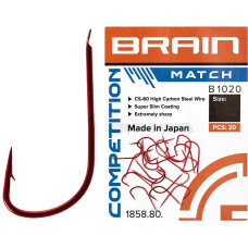 Крючок Brain Match B1020 #12 (20 шт/уп) ц:red