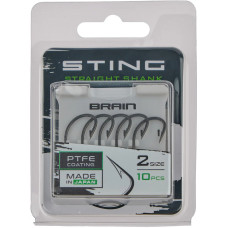 Крючок Brain Sting Straight Shank #2 (10 шт/уп)