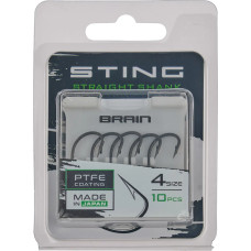 Крючок Brain Sting Straight Shank #4 (10 шт/уп)
